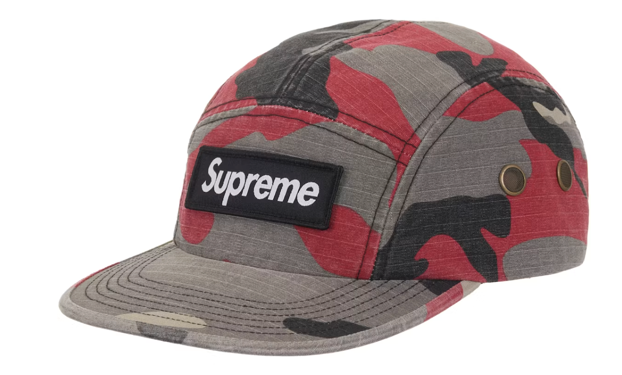 Supreme Military Camp Cap (SS26 Red Camo