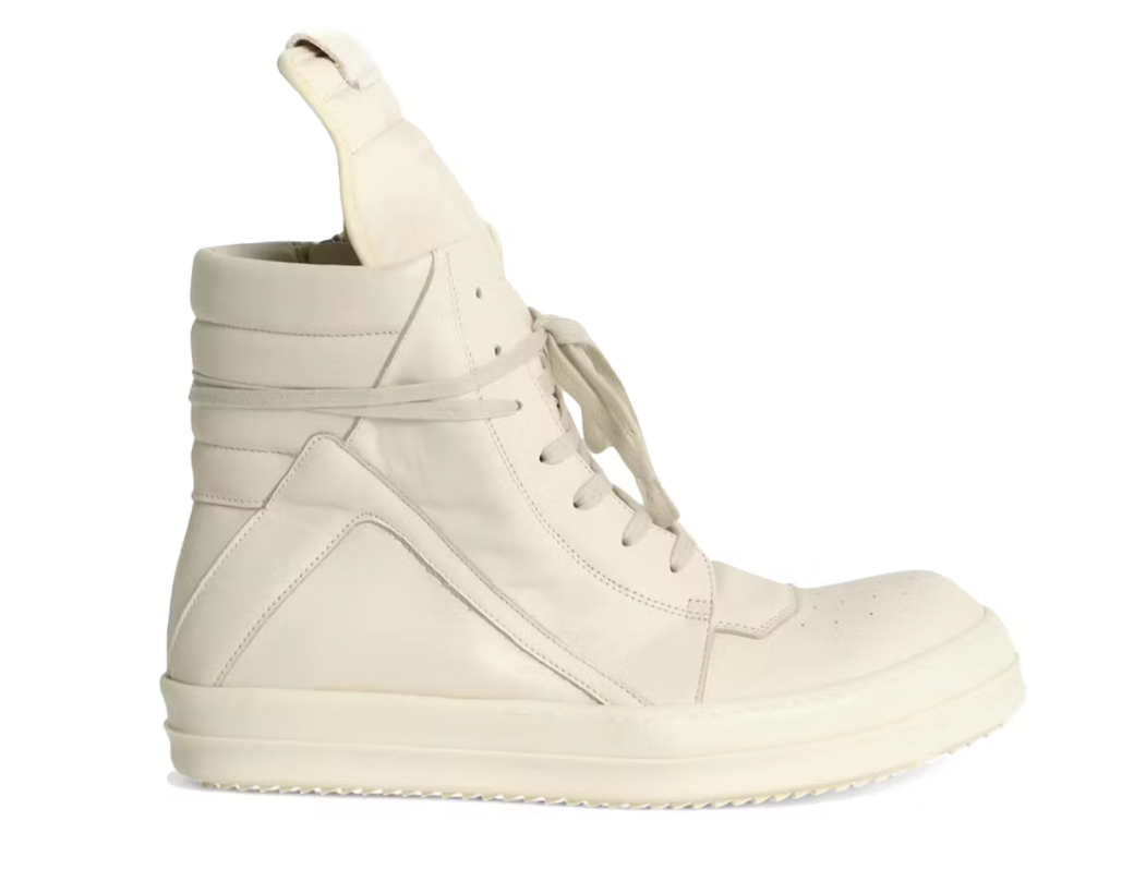 Rick Owens Geobasket High Milk Milk