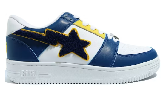 A Bathing Ape Bape Sta Low Patched Navy