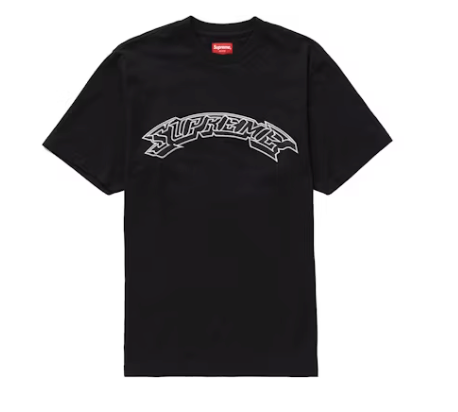 Supreme Appliqué Arc S/S Top Black