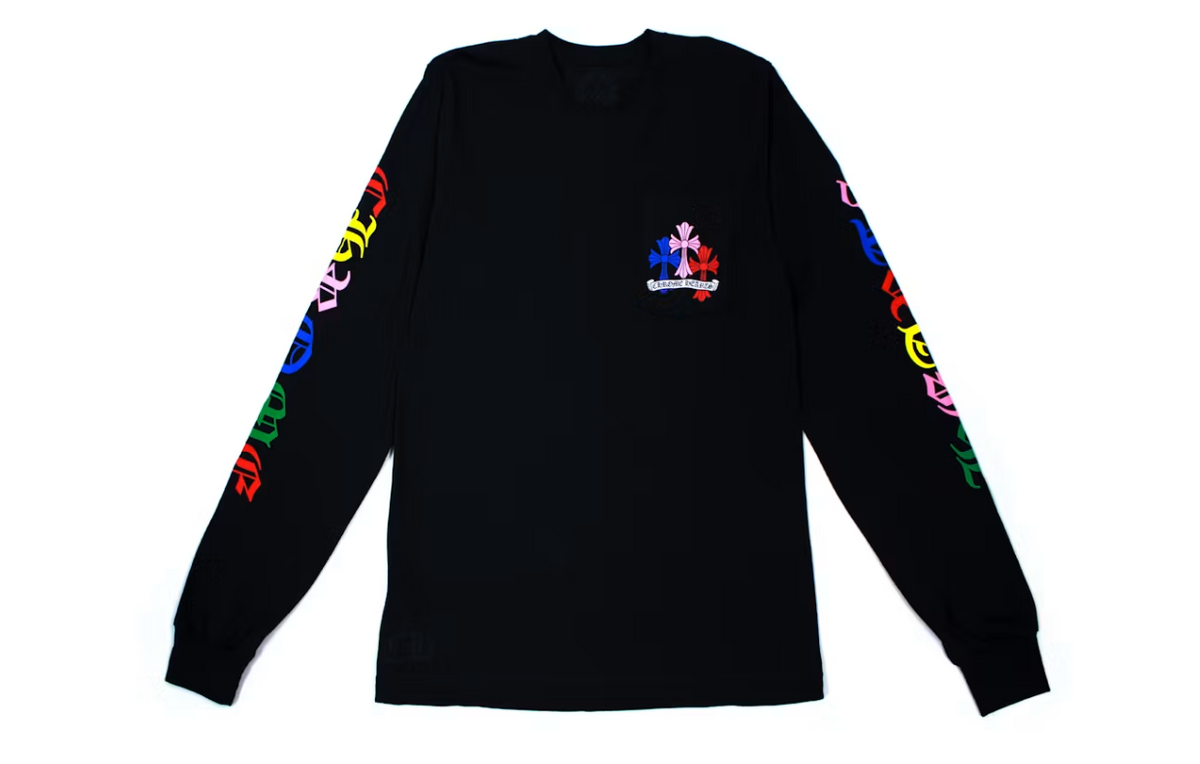 Chrome Hearts Multi Color Cross Cemetery L/S T-shirt Black