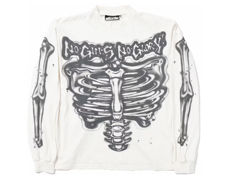 Hellstar Skeleton Longsleeve White