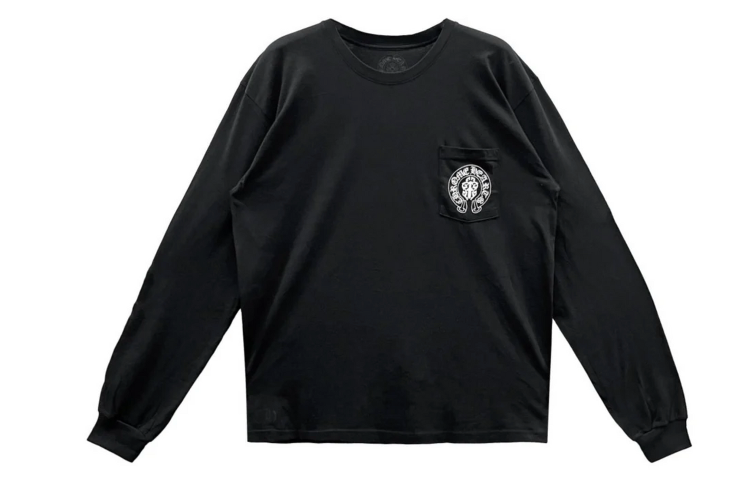 Chrome Hearts USA Flag Dagger Long Sleeve Tee Black