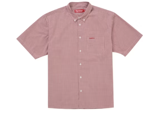 Supreme Gingham S/S Shirt (SS26) Red
