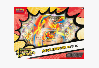 Pokemon Ascended Heroes Mega Emboar ex Box - ME: Ascended Heroes (ASC)