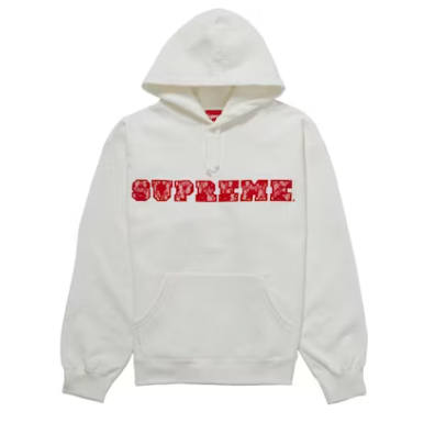 Supreme Lace Hooded Sweatshirt White