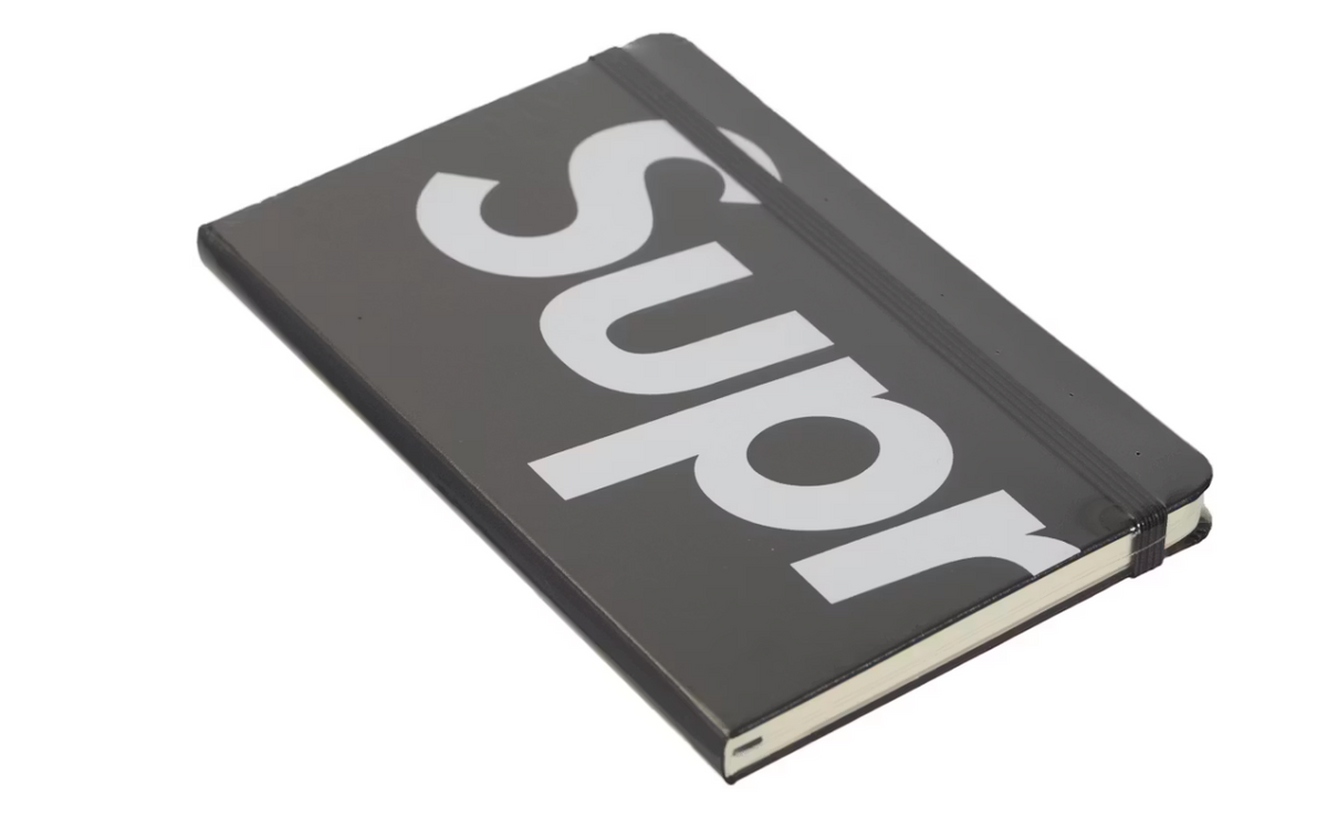 Supreme Moleskin Notebook Large Black