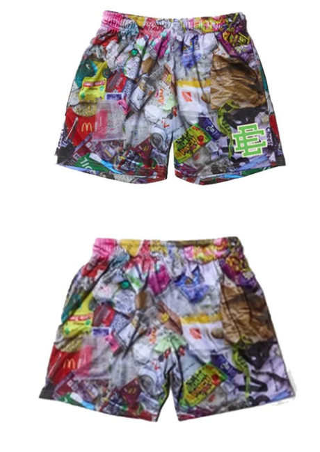 Eric Emanuel x AssPizza Garbage Mesh Shorts