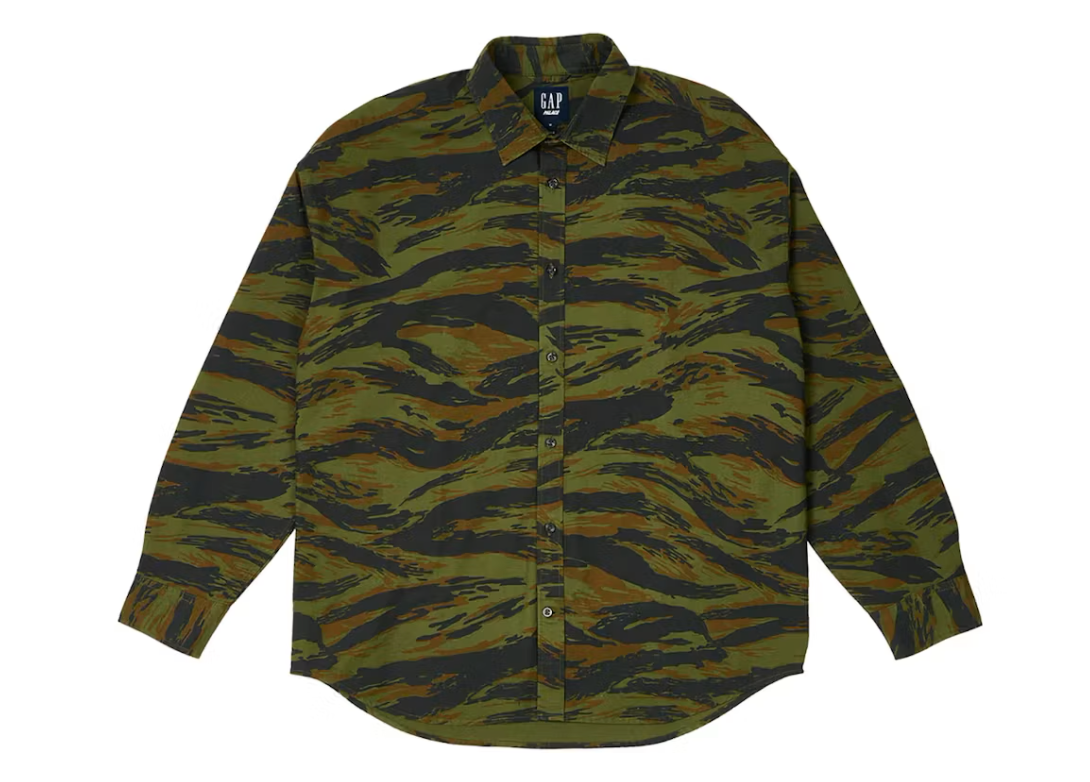 Palace x Gap Drop Shoulder Oxford Shirt Camo