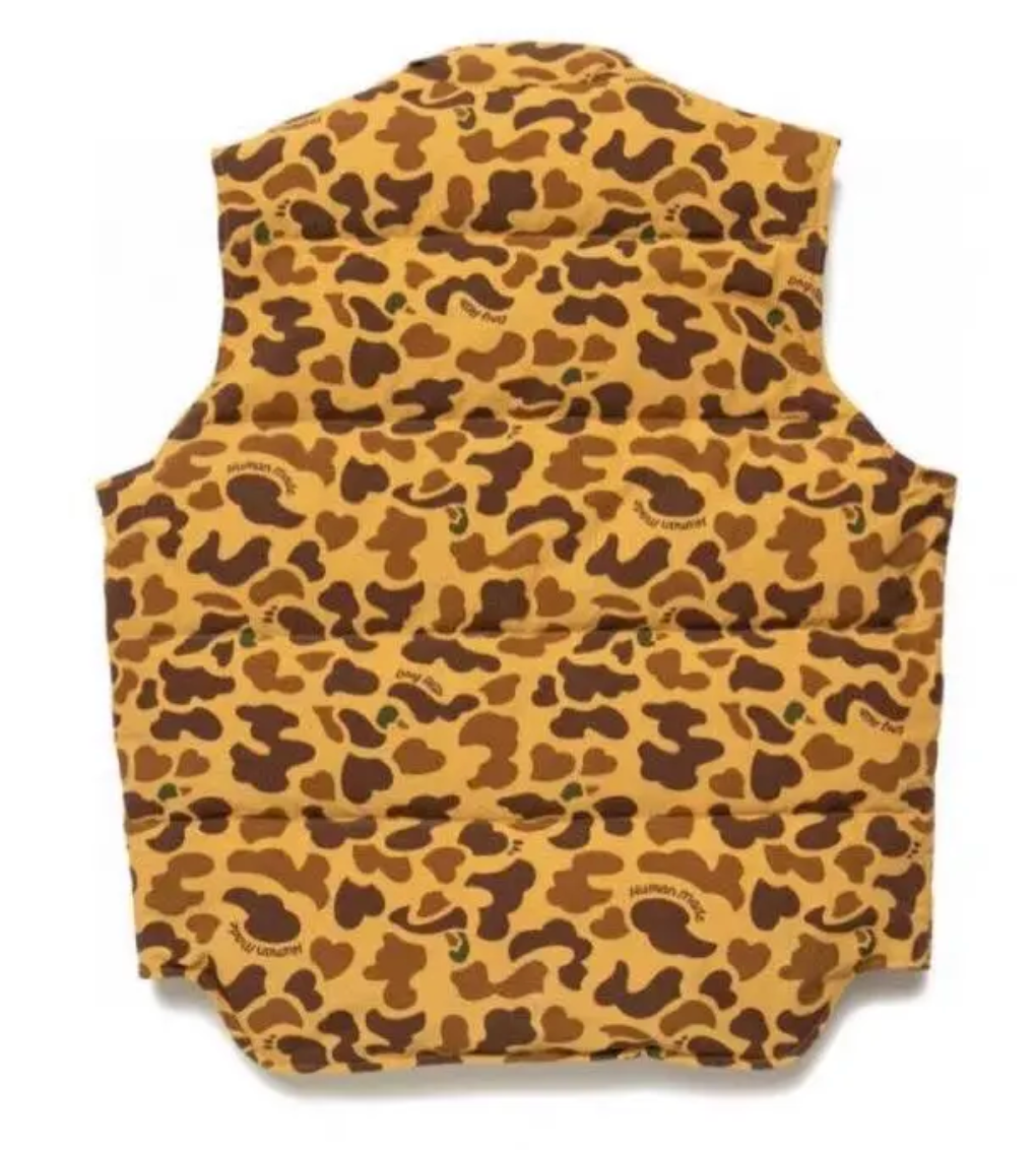 Human Made Duck Camo Down Reversible Vest