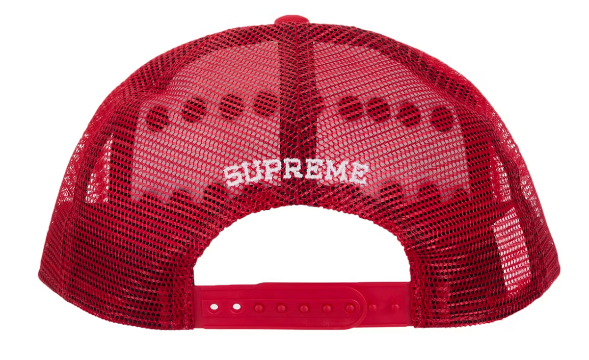 Supreme Pins Mesh Back 5-Panel Red