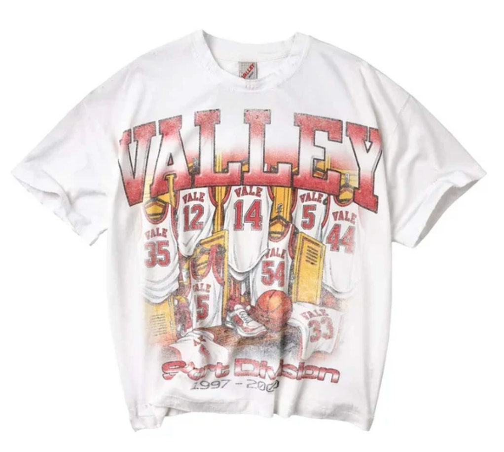 Vale Forever Bleachers Tee White Red