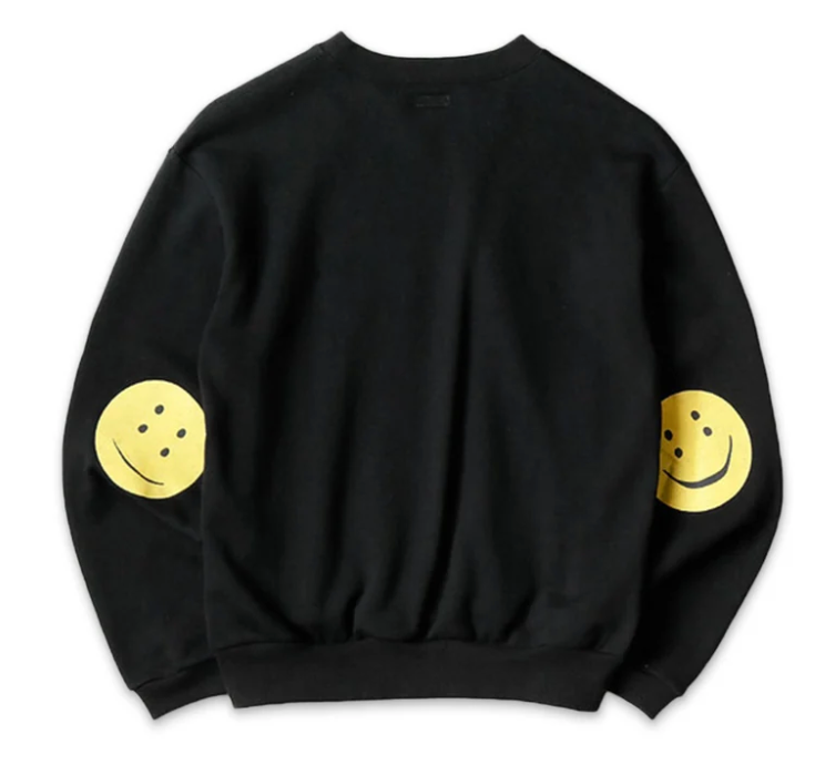 Kapital Smiley Face Crewneck Black