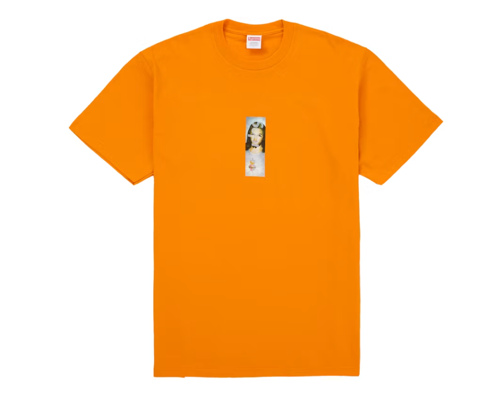 Supreme Prayer Card Box Logo Tee Orange