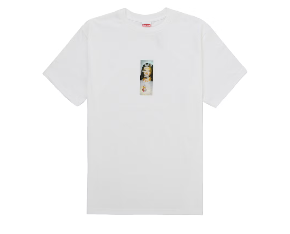 Supreme Prayer Card Box Logo Tee White