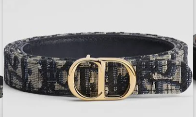 Dior Oblique Montaigne Reversible Belt