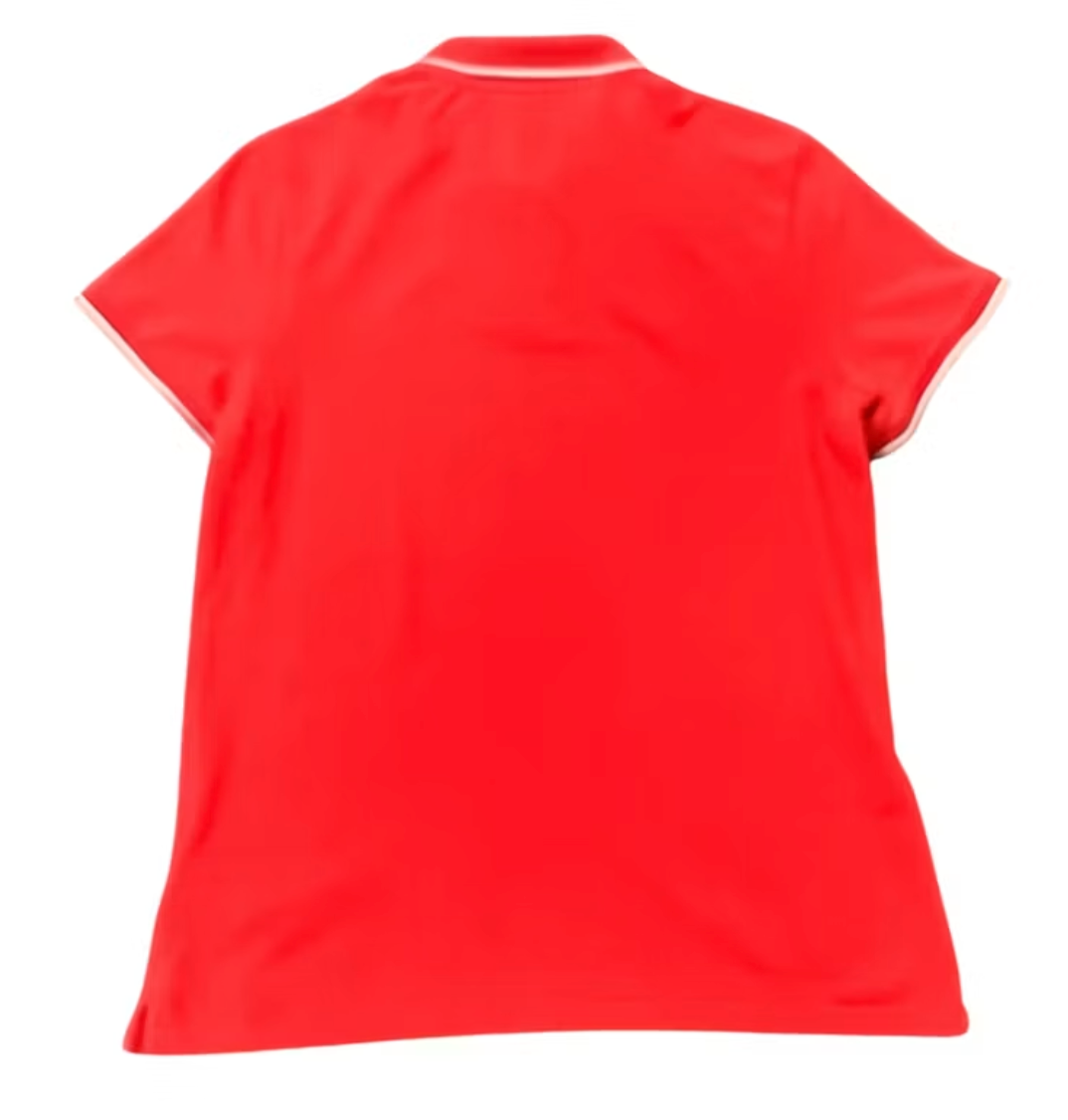 Moncler Logo Patch Polo Shirt Red