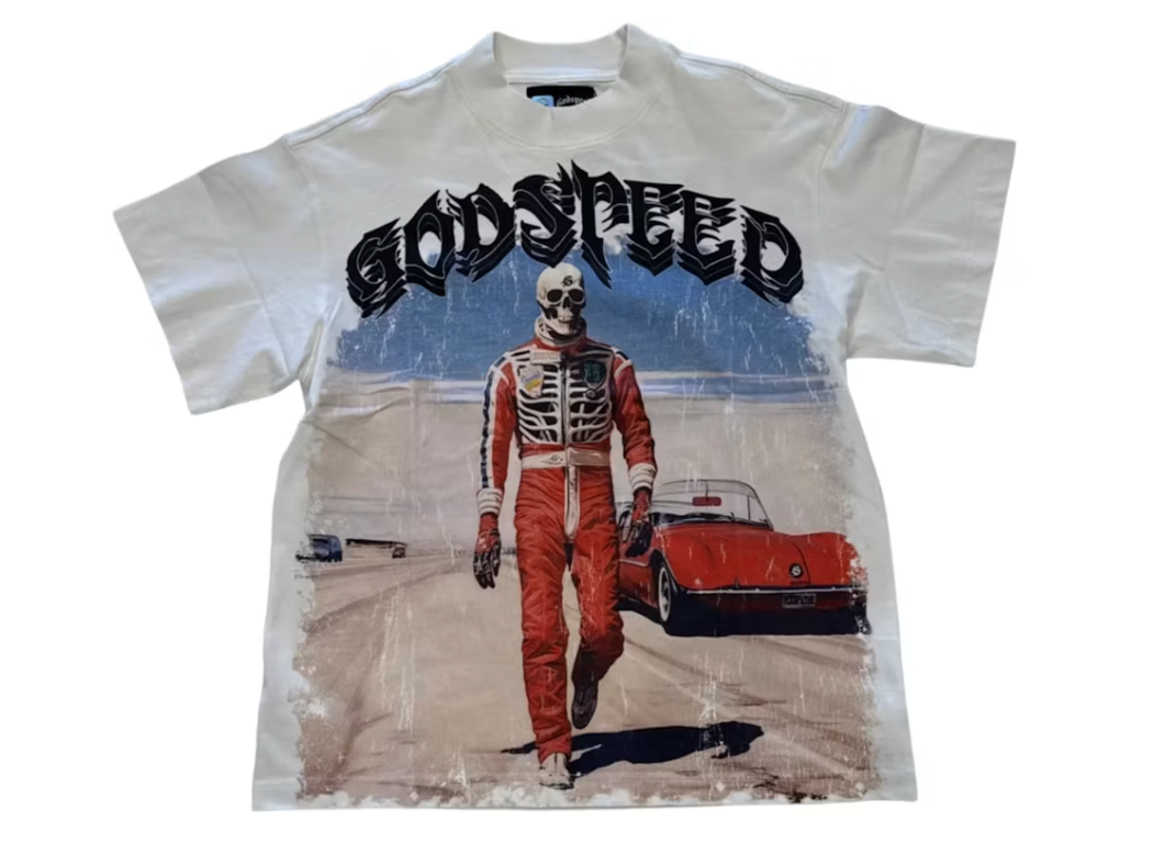 Godspeed Speed Racer T-Shirt Bone