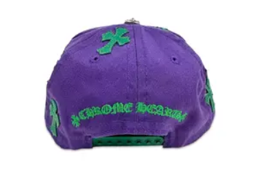 Chrome Hearts Cross Patch Trucker Hat Purple/Green