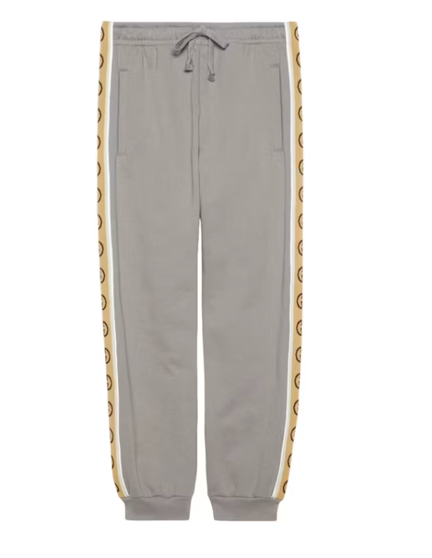 Gucci Cotton Jersey Pants Grey