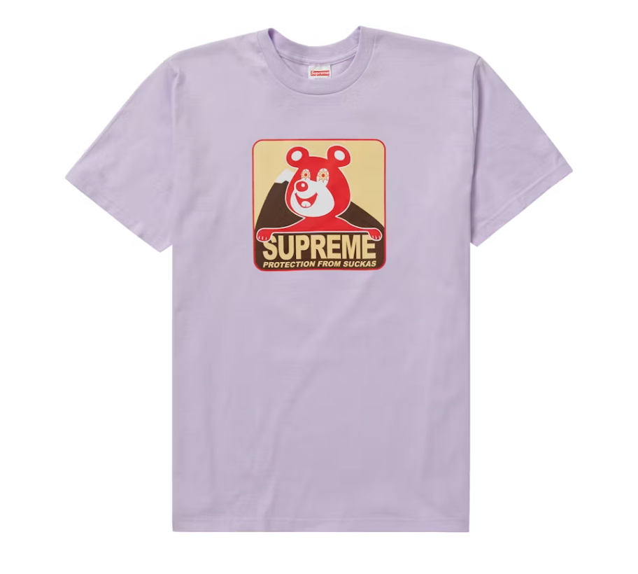 Supreme Bear Tee Light Purple