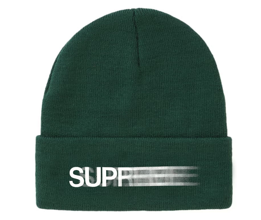 Supreme Motion Logo Beanie Green