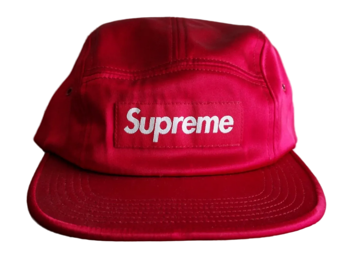 Supreme Satin Camp Cap Red