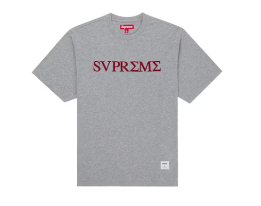 Supreme Greek S/S Top Heather Grey
