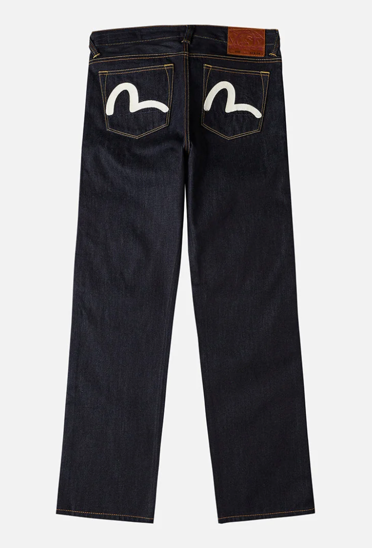 Evisu Daicock Print Baggy Jeans Indigo