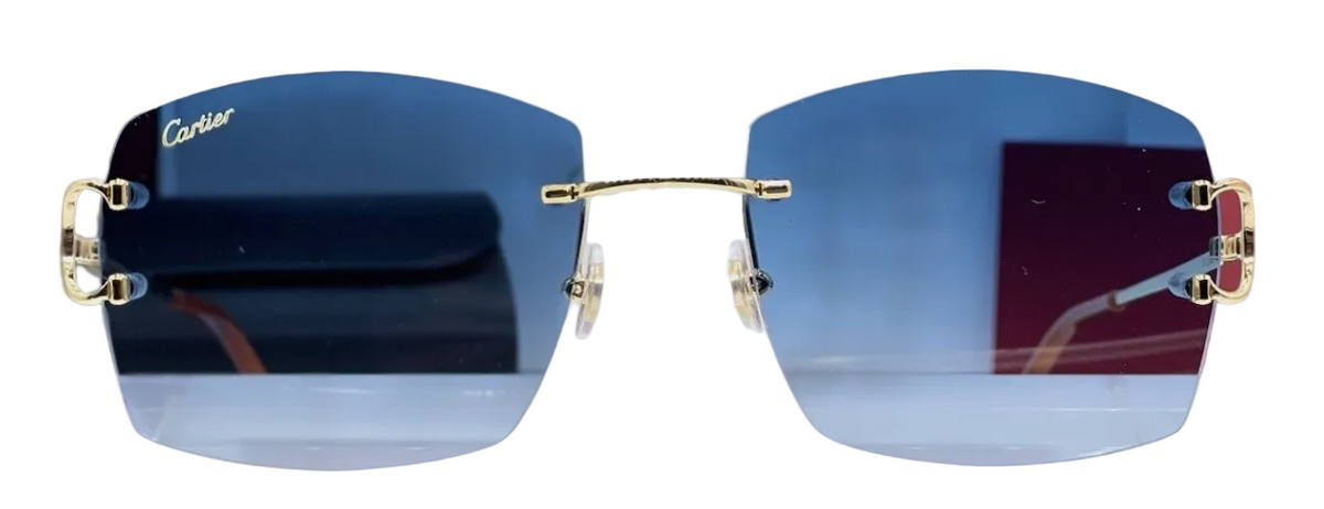 Cartier C Decor Frames Piccadilly Gold Blue Tint