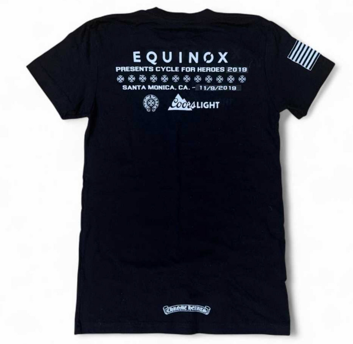 Chrome Hearts Heroes Project Equinox Cycle For Heroes Flag T-Shirt Black