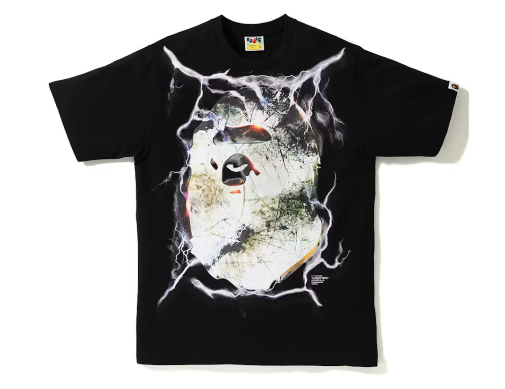 BAPE Bapeavy Metal Tee Black