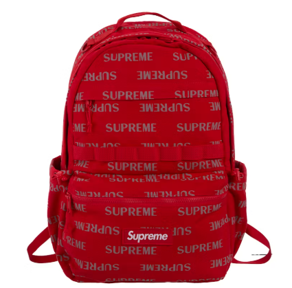 Supreme Logo Backpack (FW26) Red