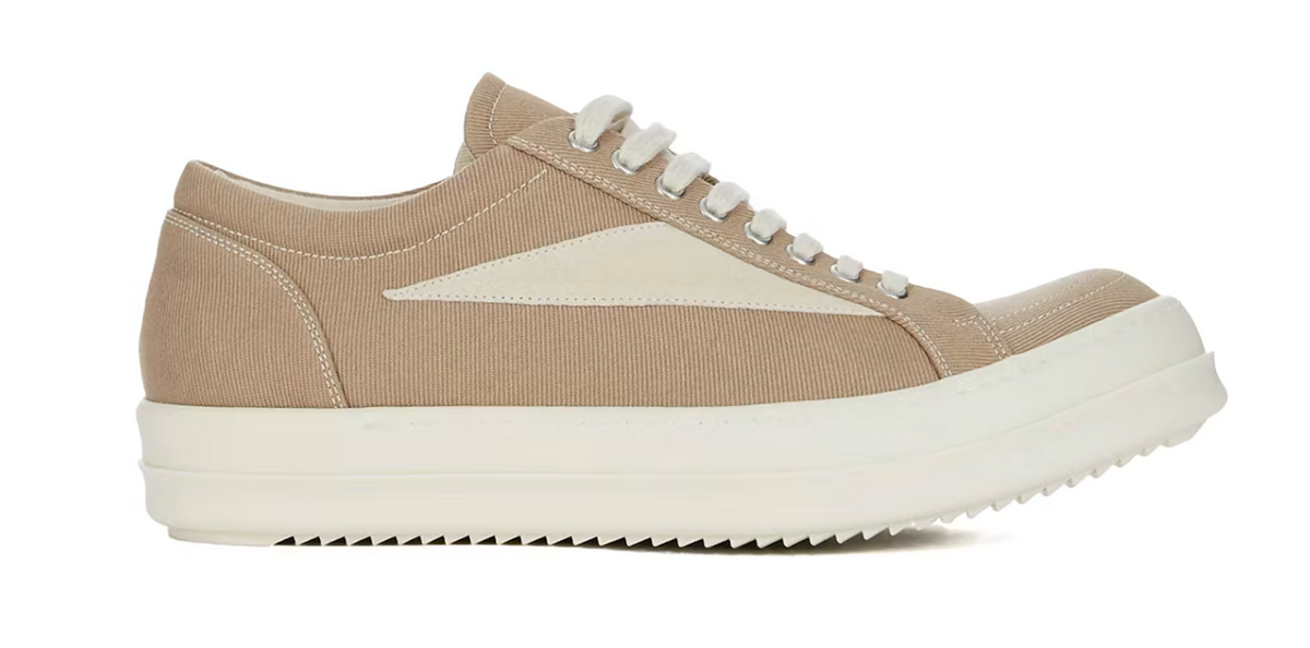 Rick Owens DRKSHDW Temple Vintage Low Sneaks Flesh Milk