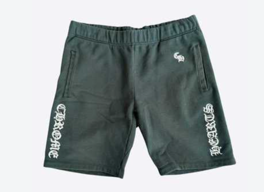 Chrome Hearts Slo Ride Embroidered Shorts Green White