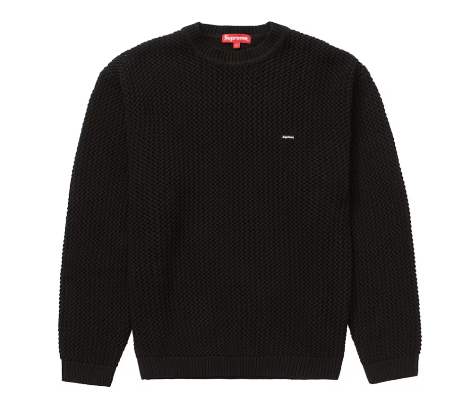 Supreme Open Knit Small Box Sweater Black