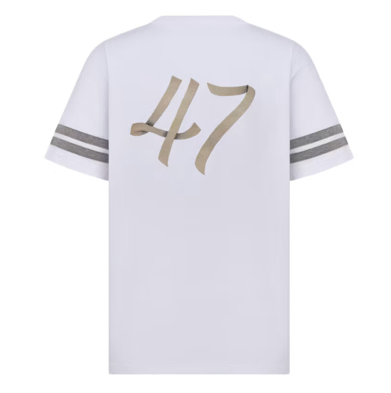Dior Relaxed Fit Ribbon Logo T-Shirt White