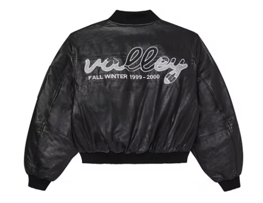 Vale Forever 1999-2000 Leather Bomber Jacket Black