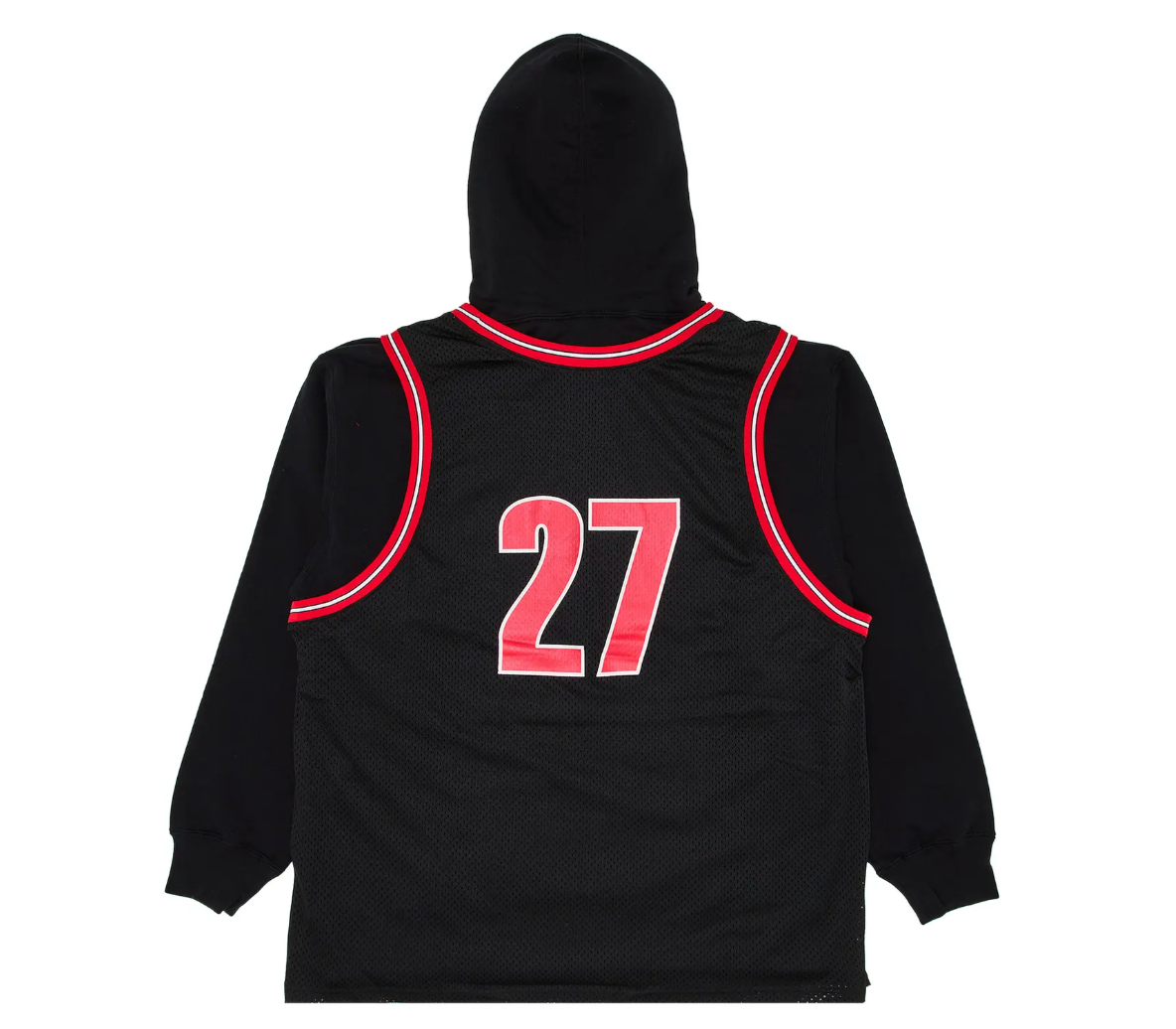 Supreme Basketball Jersey Hooded Sweatshirt Black