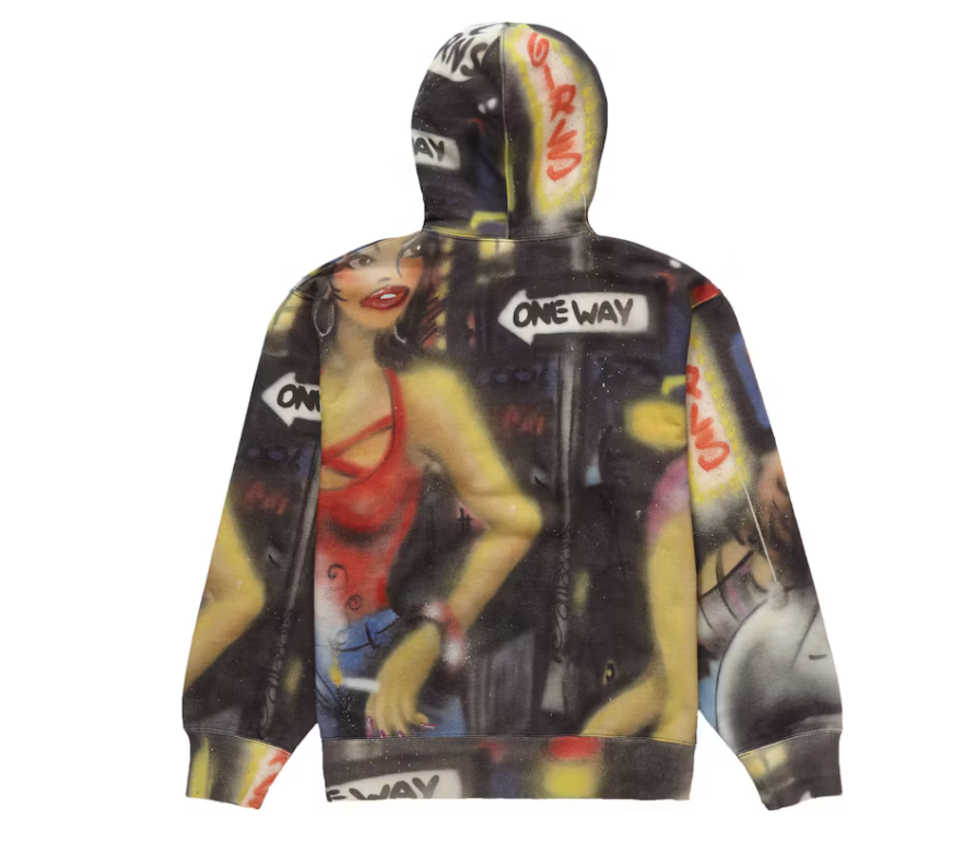 Supreme Lady Pink Hooded Sweatshirt Multicolor