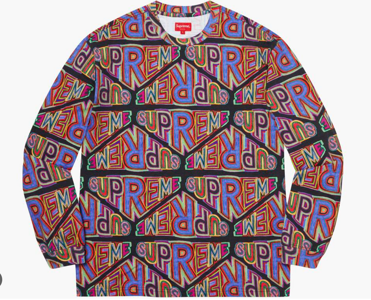 Supreme Perspective Long-Sleeve Top Black