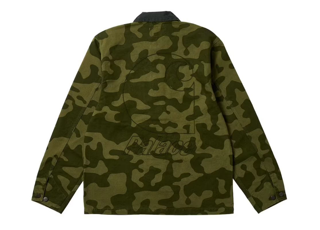 Palace x Carhartt WIP Michigan Coat Dollar Green Camo
