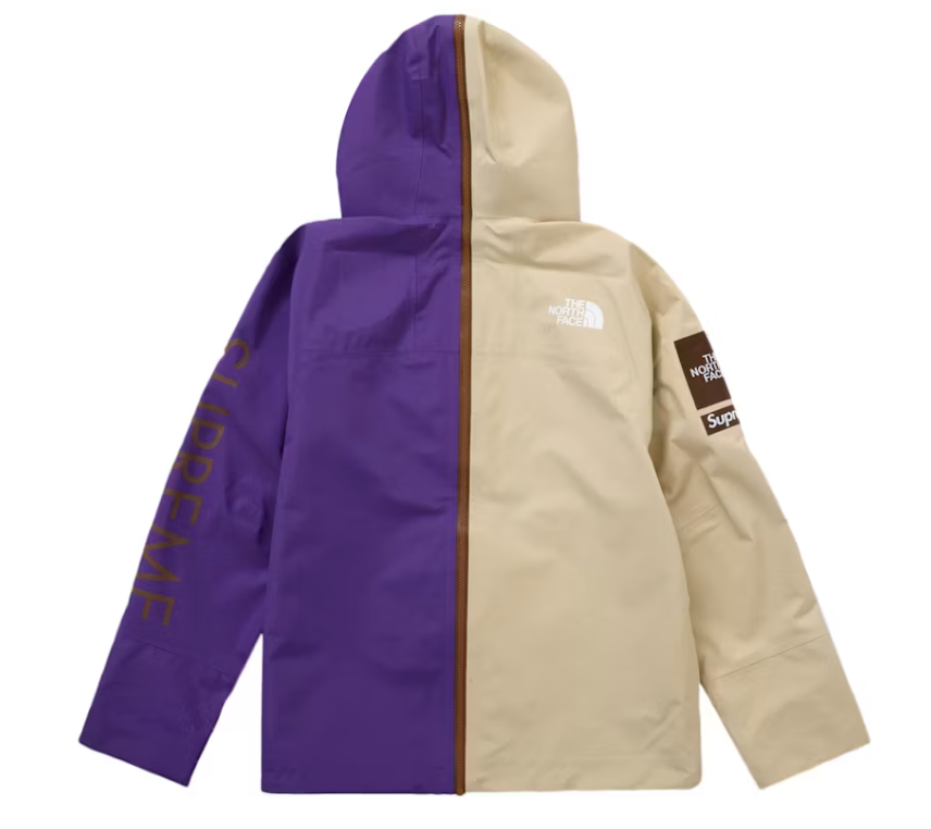 Supreme The North Face Split Taped Seam Shell Jacket Tan