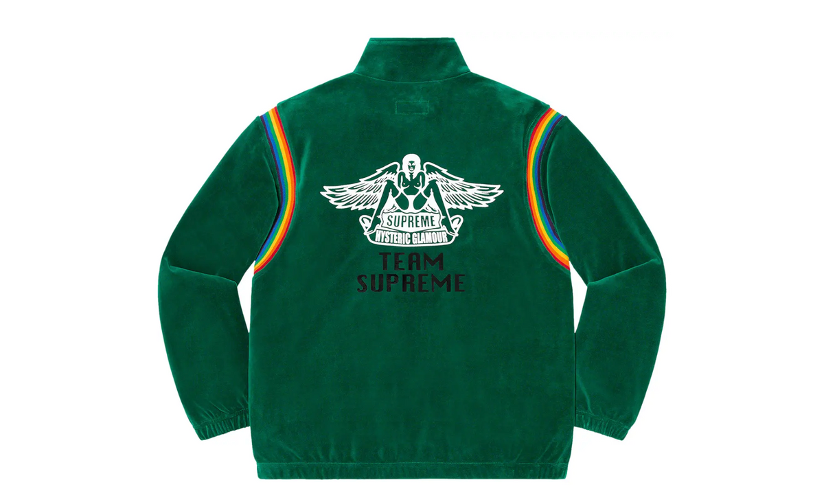 Supreme HYSTERIC GLAMOUR Velour Track Jacket Green