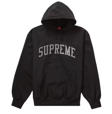 Supreme Metallic Arc Hooded Sweatshirt (SS23) Black
