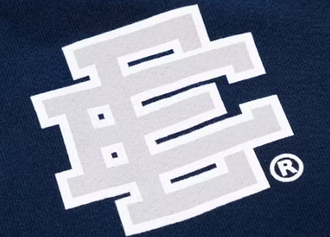 Eric Emanuel EE Basic Sweatpant Navy Screenprinted Gray