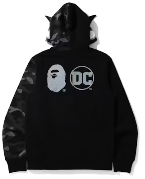 BAPE DC Batman Full Zip Hoodie Black