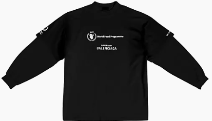 Balenciaga WFP Double Sleeves Longsleeve T-shirt Black