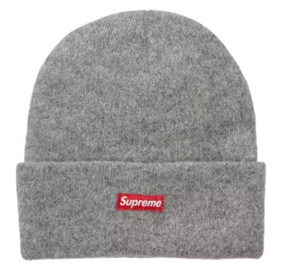 Supreme Mohair Beanie (FW24) Heather Grey