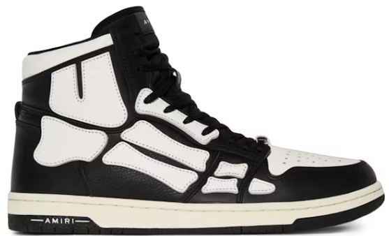 AMIRI Skel Top Hi Black Black White